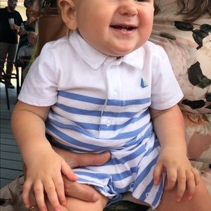 Janie and Jack Sailboat Romper 😍 sz 12-18